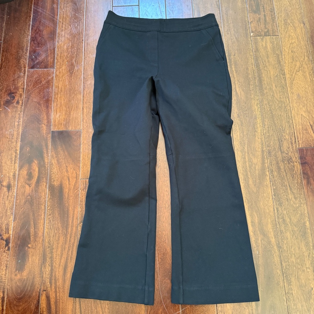 SPANX PerfectFit Ponte Flare Pants Womens Black M Pull On Stretch‎ Career Casual
